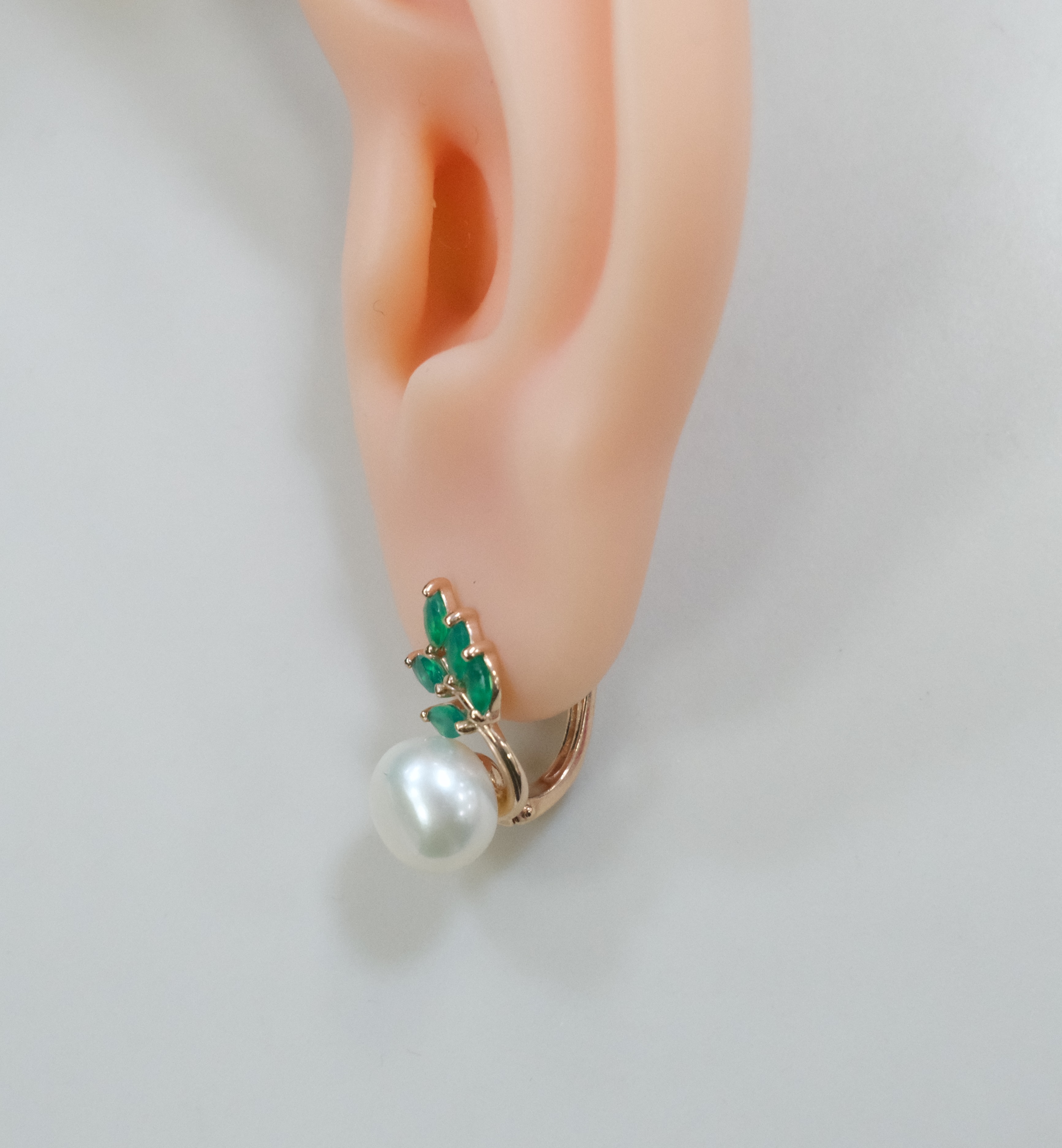 Серебряные серьги с жемчугом